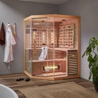 Infrarotkabine mit Vollspektrumstrahler SAHARA XXL - 150 x 150 cm für 4 Personen