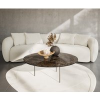DELIFE Edge Couchtisch Rund 100 cm