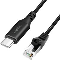 LogiLink USB 3.2 Ethernet-Kabel, USB-C - RJ45 Stecker, 1,0 m – Bild 2