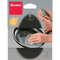 metaltex Reinigungsschwamm, aus Silikon, oval, grau