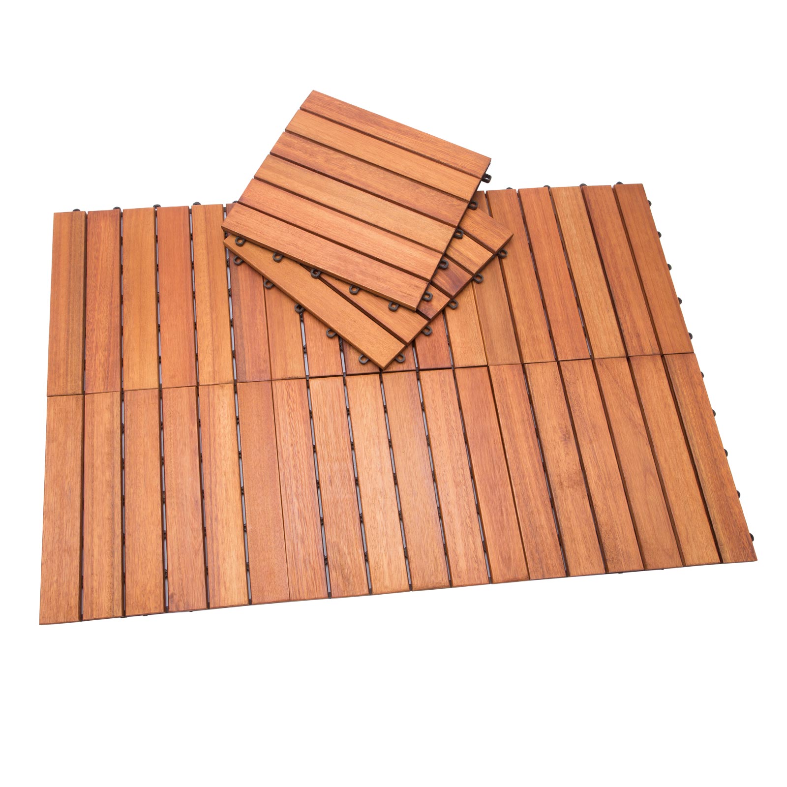 Deuba 990480 Eukalyptus Holzfliesen Set – Bild 3