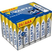 VARTA Alkaline Batterie Energy, 24er Cube Pack, Micro AAA