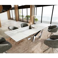 DELIFE Edge Esstisch Keramik Edelstahl