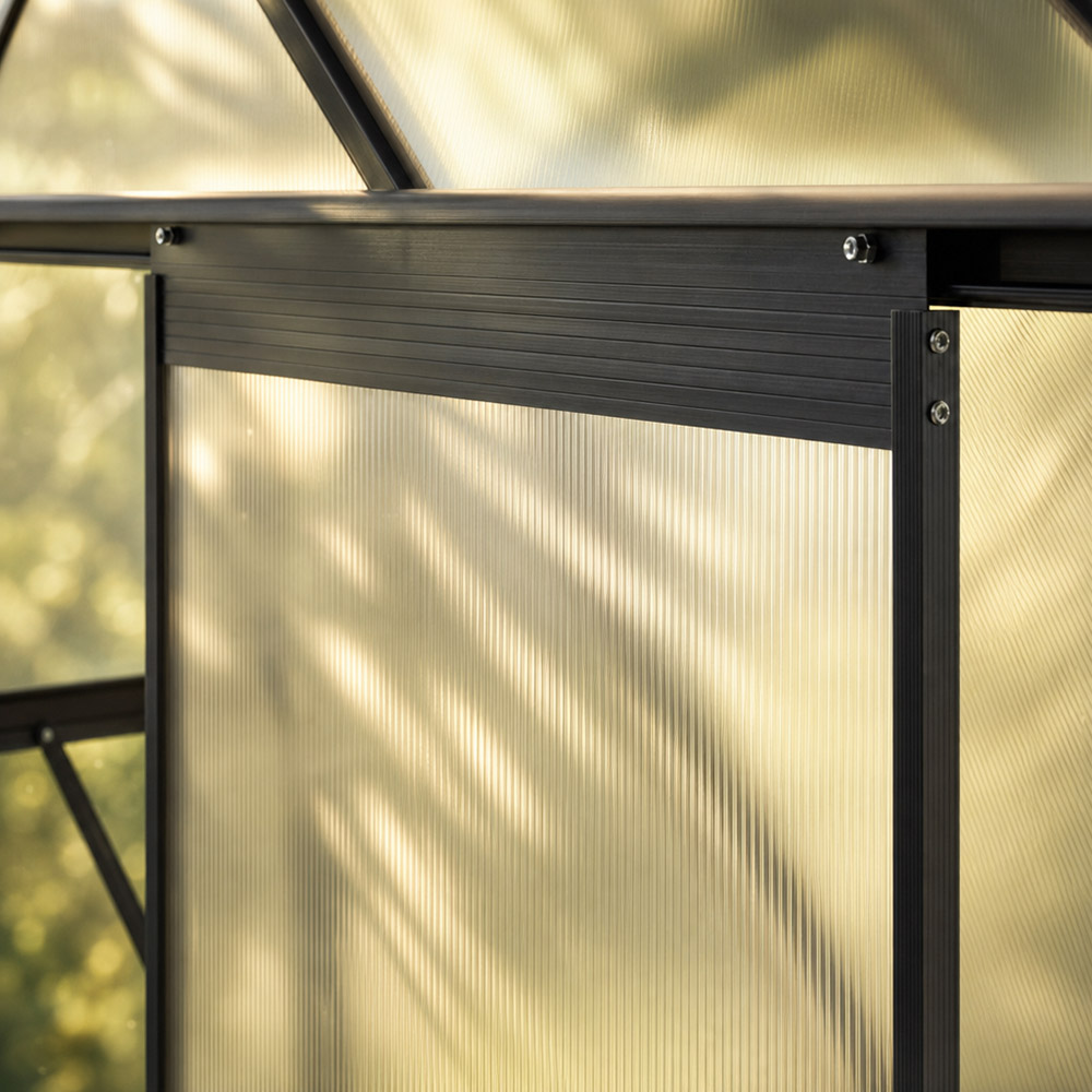Eco Gewächshaus WALENA Schwarz - 252 x 190 cm – Bild 4