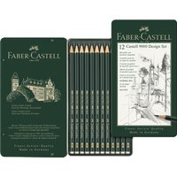 FABER-CASTELL Bleistift CASTELL 9000 Design, 12er Metalletui – Bild 2