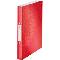 LEITZ Ringbuch WOW, DIN A4, PP, rot, 2 Ringe – Bild 2