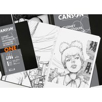CANSON Skizzenbuch ONE, 140 x 216 mm, schwarz