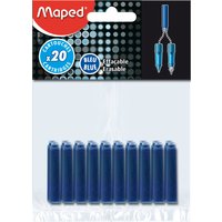 Maped Standard-Tintenpatronen, blau, im Blister