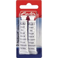 herlitz Deckweiß, Inhalt: 2 Tuben à 7,5 ml – Bild 2
