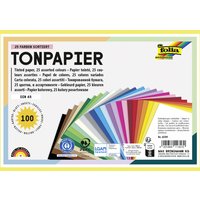 folia Tonpapier, DIN A5, 130 g/qm, 25 Farben sortiert