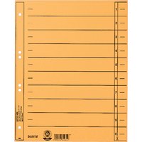 LEITZ Trennblätter, A4 Überbreite, Manilakarton 230g/qm, gelb – Bild 2