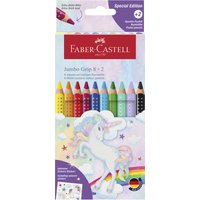 FABER-CASTELL Dreikant-Buntstifte Jumbo GRIP Einhorn, 8 2