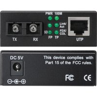 DIGITUS Fast Ethernet Medienkonverter, RJ45/SC, Singlemode – Bild 2