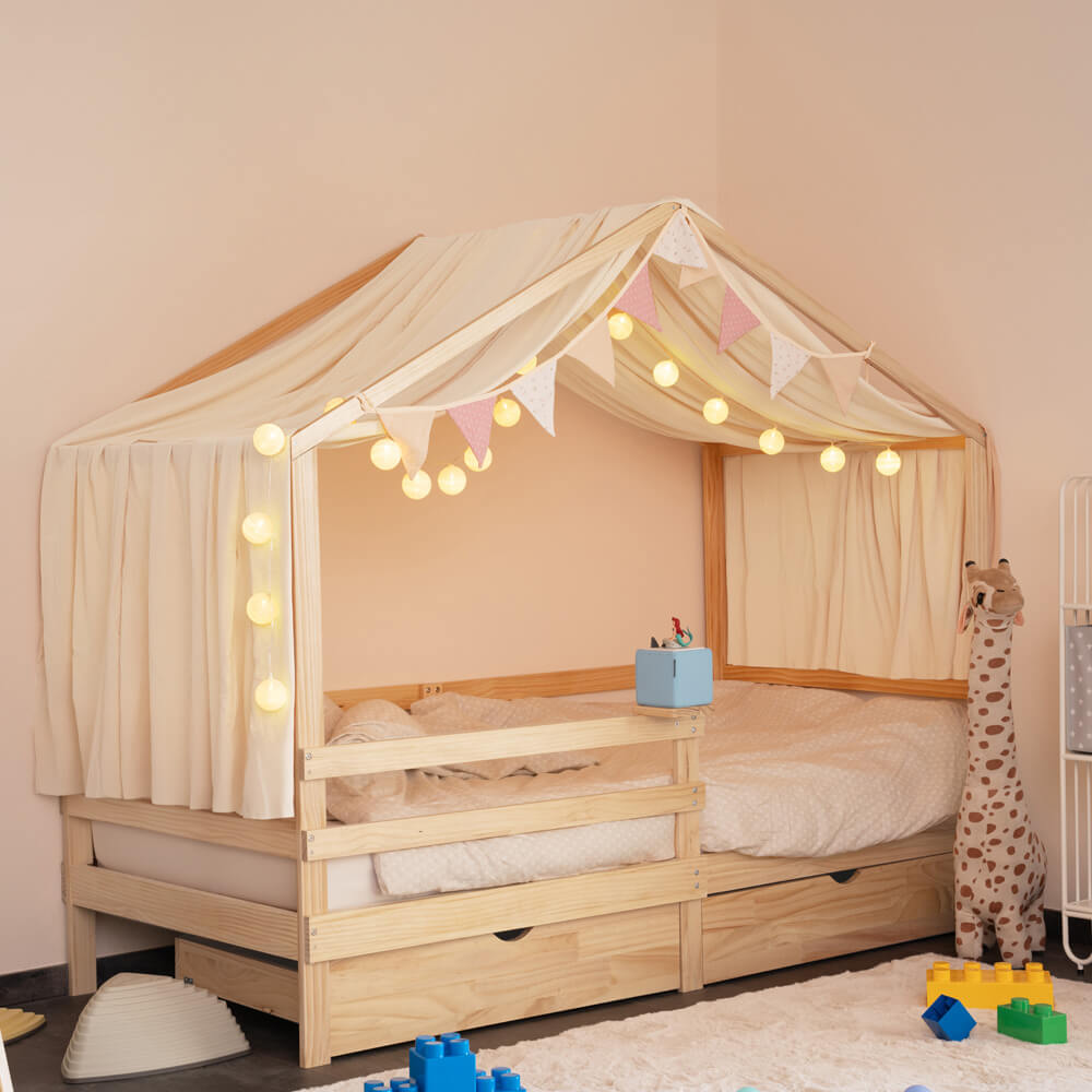 Home Deluxe 4058166255952 Kinderbett Natur – Bild 3