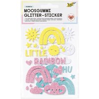 folia Moosgummi Glitter-Sticker, Rainbow – Bild 2