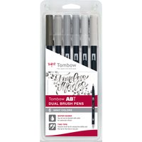 Tombow Doppelfasermaler, DUAL BRUSH PEN ABT, 6er Gray Colors – Bild 2