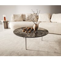 DELIFE Edge Couchtisch Rund 90x90 cm