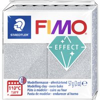 FIMO EFFECT Modelliermasse, ofenhärtend, silber-glitter, 57g – Bild 2