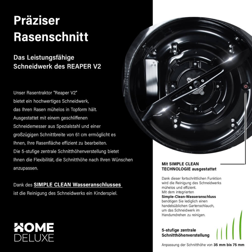 Rasenmäher REAPER Schwarz – Bild 4