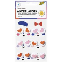 folia Wackelaugen HEARTS, Größe M, selbstklebend – Bild 2