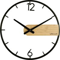 UNiLUX Wanduhr/Quarzuhr CIRCLE, schwarz / bambus – Bild 2