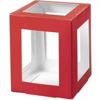 folia Mini-Laternen-Zuschnitt, 100 x 100 x 120 mm, rot – Bild 2