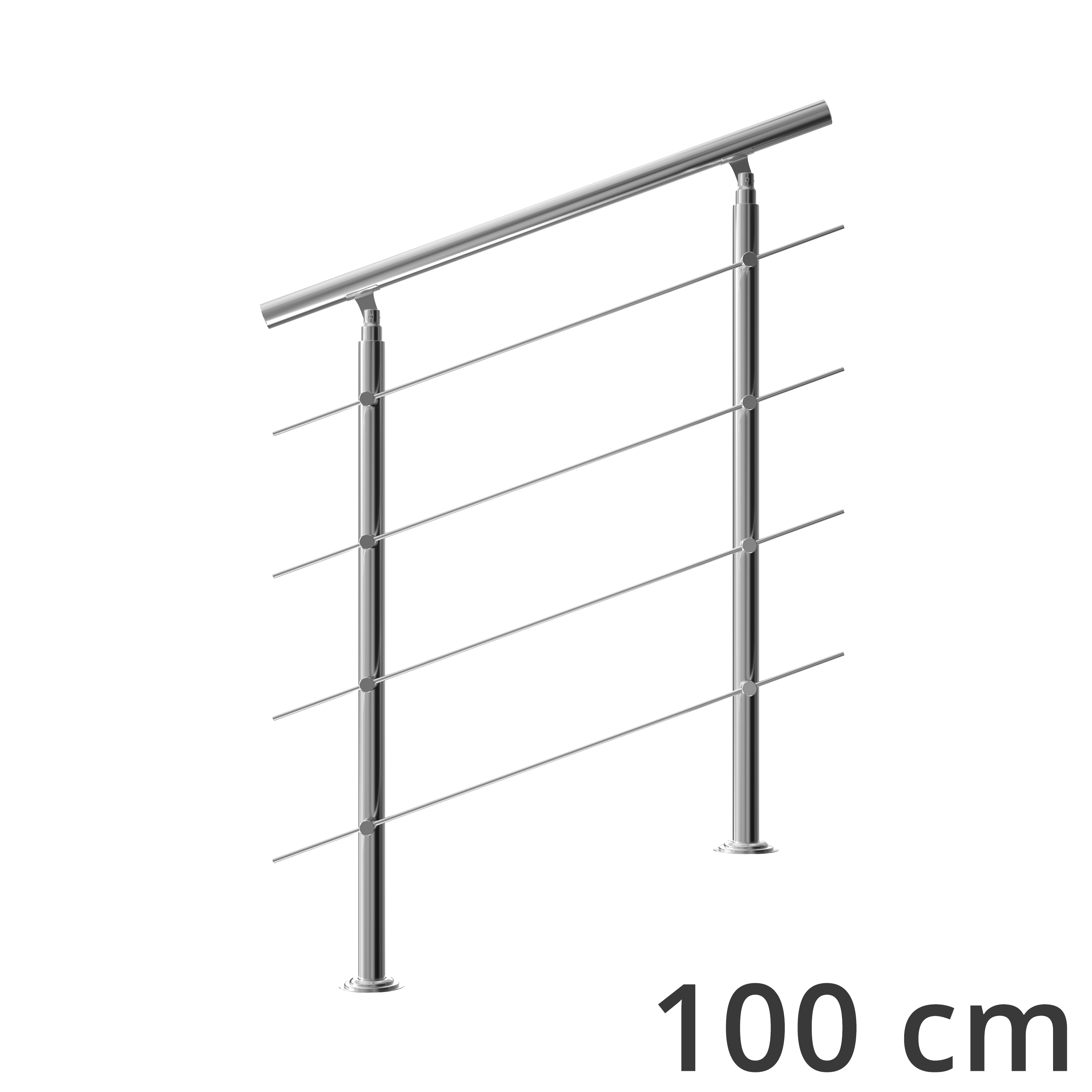 monzana 108617 Treppengeländer Edelstahl – Bild 3