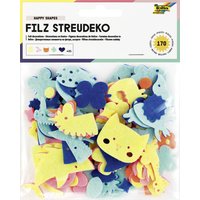folia Filz-Streudeko, Happy Shapes, 170 Teile – Bild 2