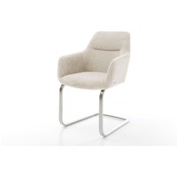 Freischwinger Pejo-Flex Cord Beige Freischwinger flach Edelstahl Taschenfederkern