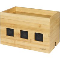 LogiLink Kabelbox, aus Bambus – Bild 2