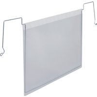 DURABLE Drahtbügeltasche, A5 quer, aus PP, transparent