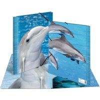HERMA Eckspannermappe, Delfine, aus PP, DIN A4 – Bild 2