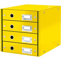 LEITZ Schubladenbox Click & Store WOW, 4 Schübe, gelb – Bild 2