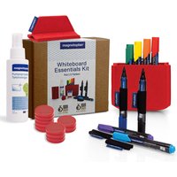 magnetoplan Whiteboard Essentials Kit, rot