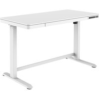 DIGITUS Sitz-Steh-Schreibtisch, (B)1.200 mm, weiß