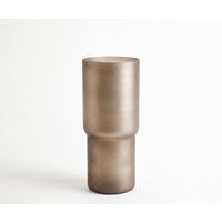 Vase Columna B18 x T18 x H40 cm Glas Opal Mundgeblasen