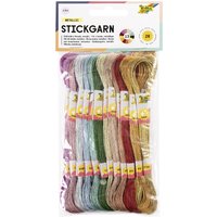 folia Stickgarn, Metallic, 26 Docken à 8 m, farbig sortiert – Bild 2