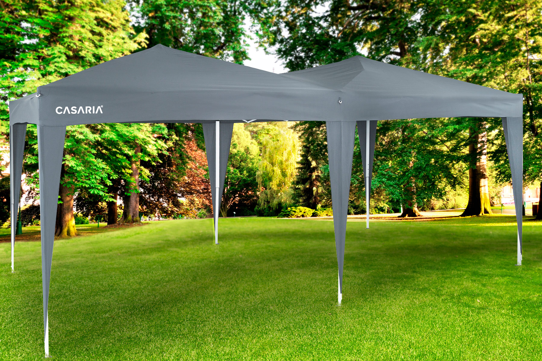 Deuba Faltpavillon Anthrazit 3x6m UV-Schutz 50 – Bild 3