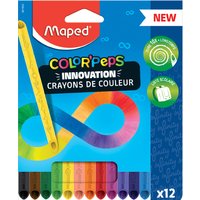 Maped Dreikant-Buntstift COLOR, PEPS INFINITY, 12er Etui