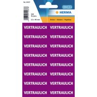 HERMA Textetiketten, VERTRAULICH, 12 x 40 mm, lila / weiß – Bild 2