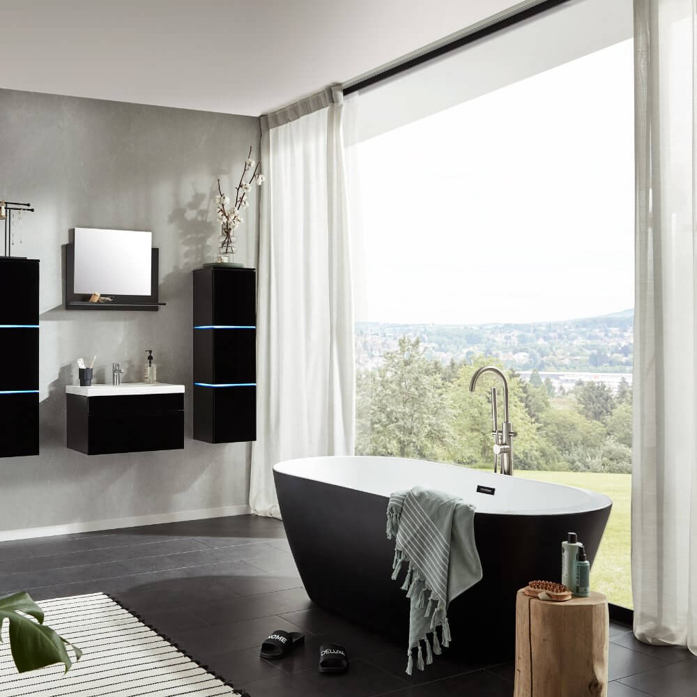 Home Deluxe 4058166102577 Badewanne Schwarz – Bild 4