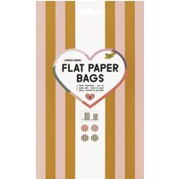 folia Flachbeutel Flat Paper Bags Stripes, AMORE