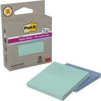 Post-it Haftnotizen super sticky Recycling notes, mint/blau – Bild 2