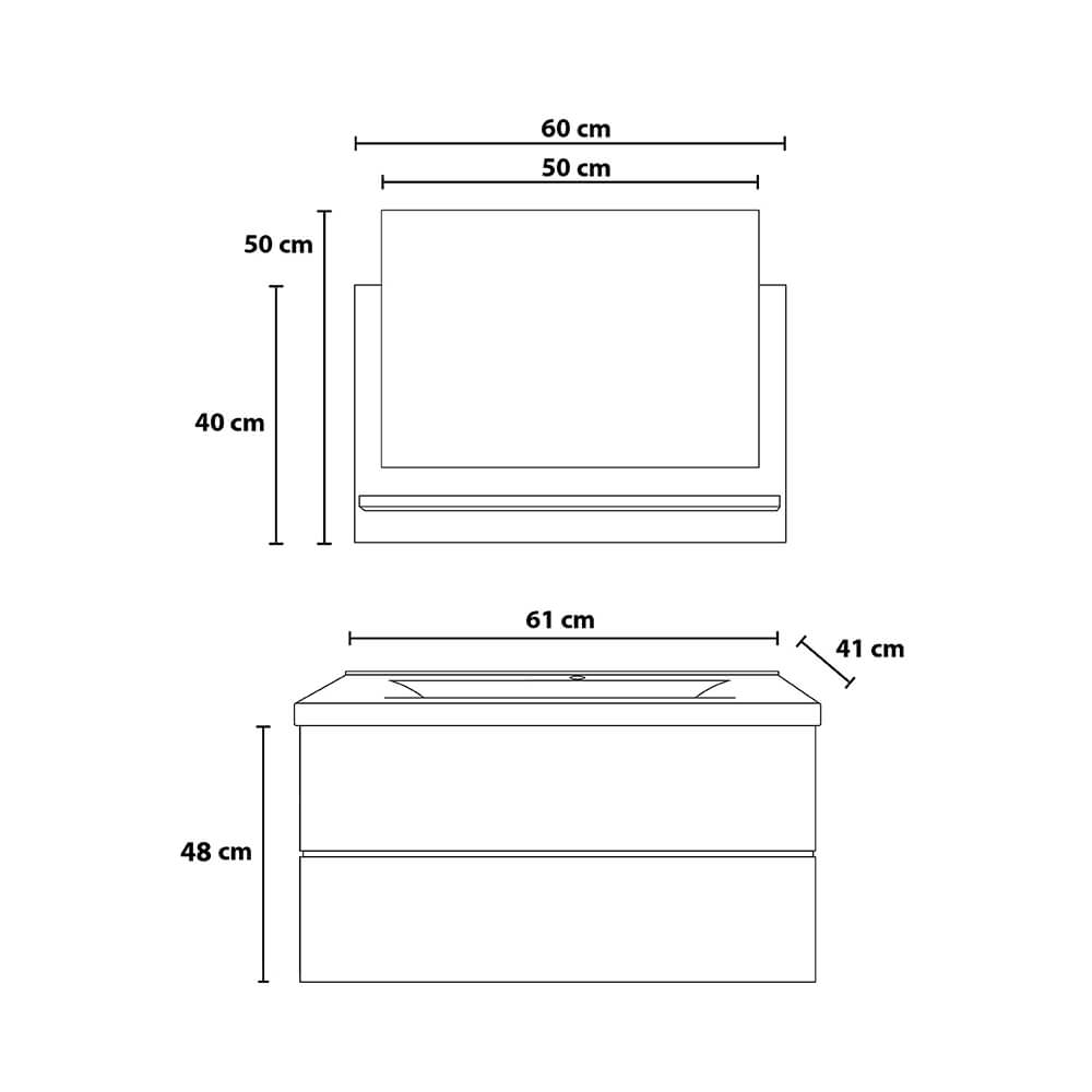 Home Deluxe 4058166277886 Badmöbelset Weiß – Bild 6