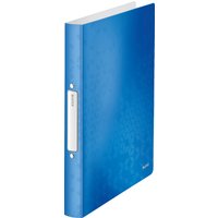 LEITZ Ringbuch WOW, DIN A4, PP, blau, 2 Ringe