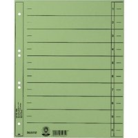 LEITZ Trennblätter, A4 Überbreite, Manilakarton 230g/qm, grün – Bild 2