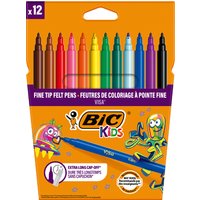 BIC KIDS Fasermaler Visa, 12er Kartonetui