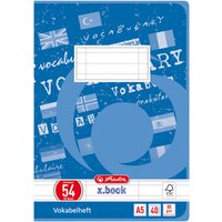 herlitz Vokabelheft x.book, DIN A5, 3-spaltig, 40 Blatt