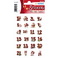 HERMA Weihnachts-Sticker DECOR, Lebkuchenzahlen
