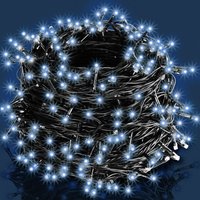 Deuba® Lichterkette Weihnachten Blau 10,5m Timer